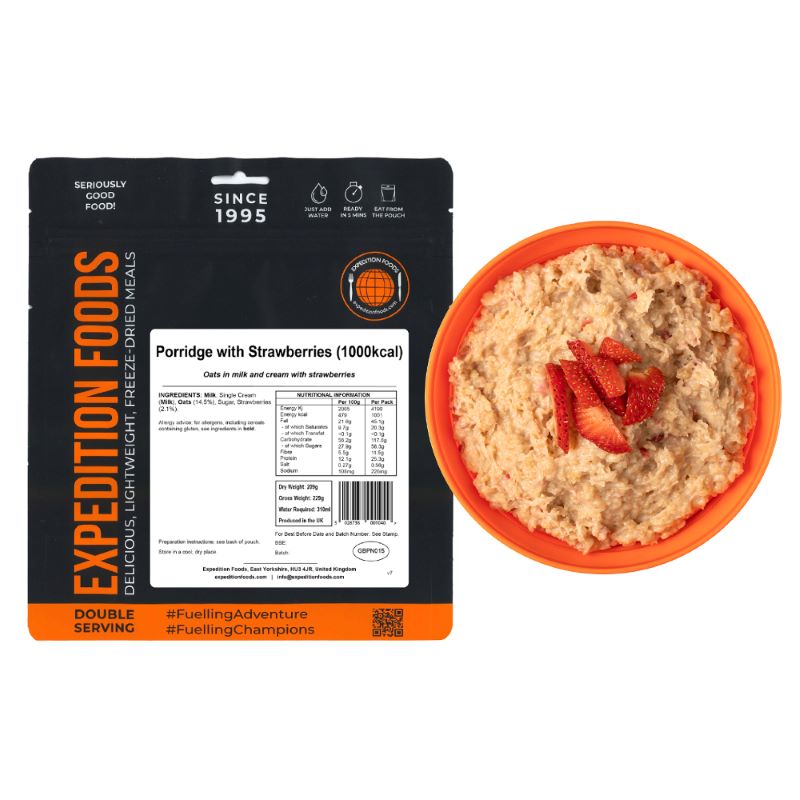 Expedition Foods Porridge with Strawberries (1000Kcal)