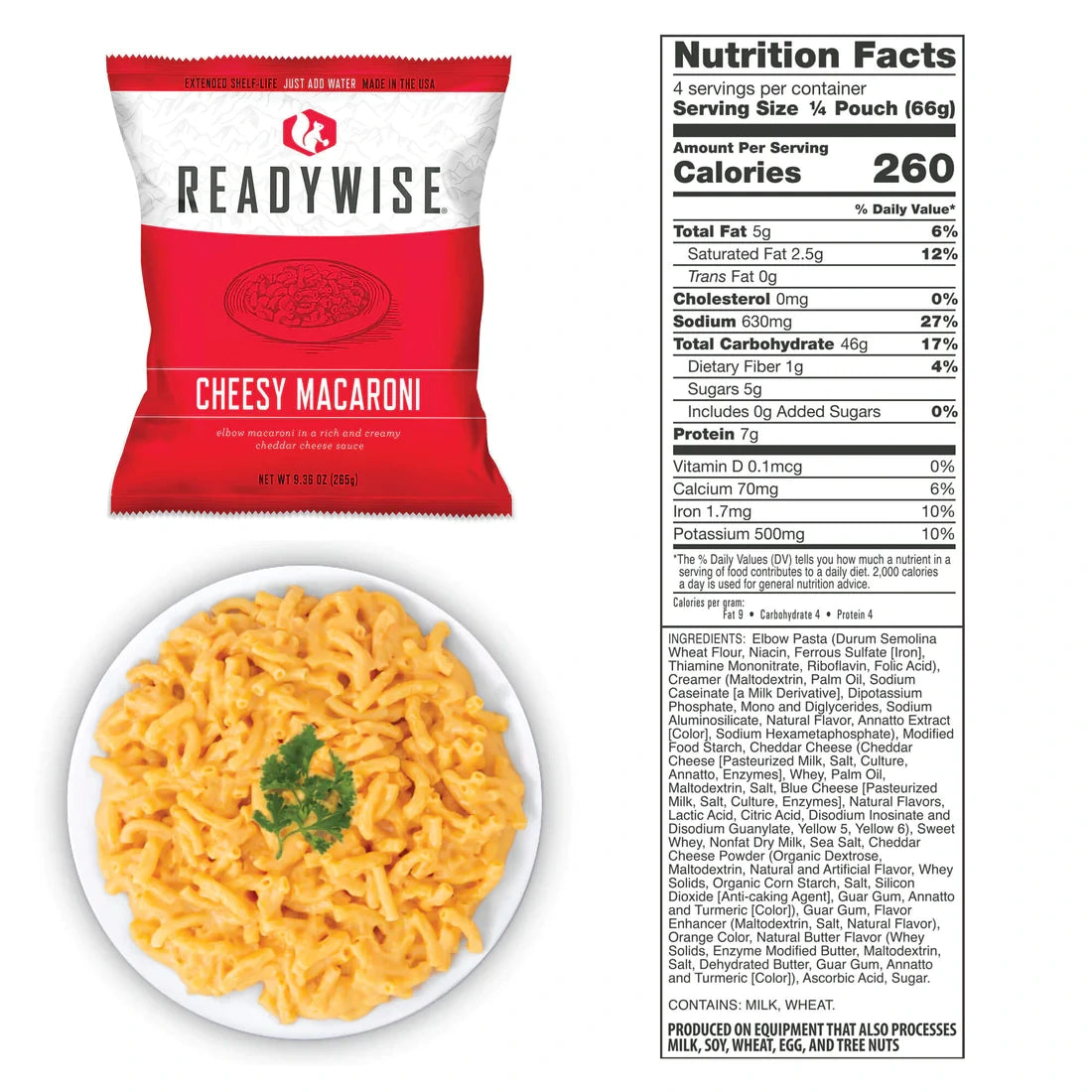 ReadyWise Freeze Dried Entrée Bucket - 60 Servings