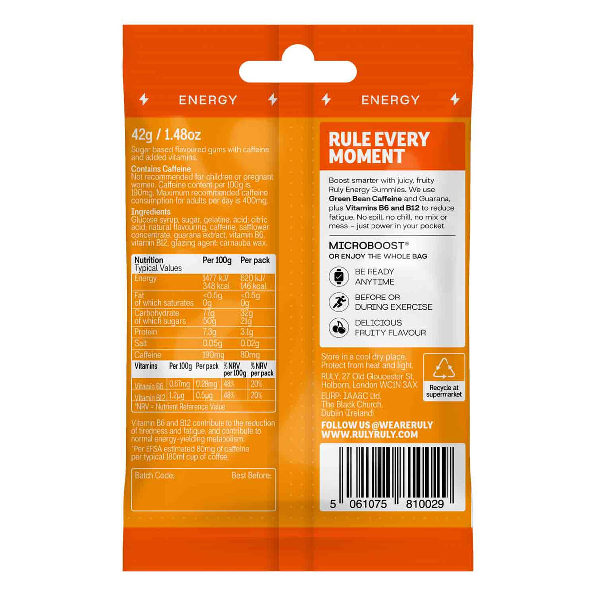 Ruly Energy Gummies (Tropical Crush)