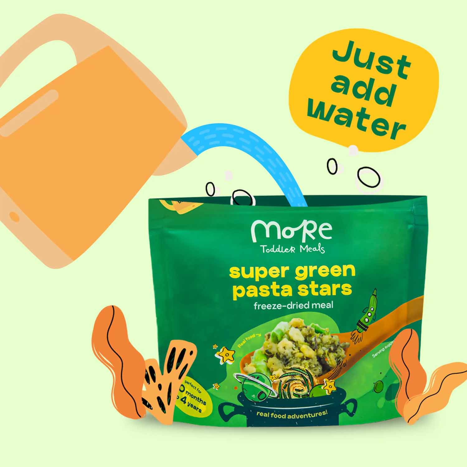 More Toddler Meals Super Green Pasta Stars