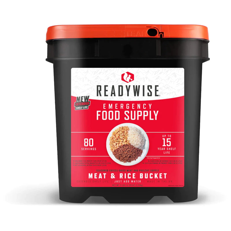 ReadyWise Meat & Rice Bucket - 80 Servings