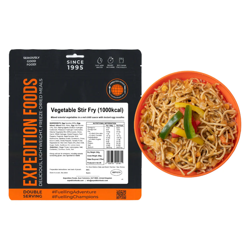 Expedition Foods Vegetable Stir Fry (1000Kcal)