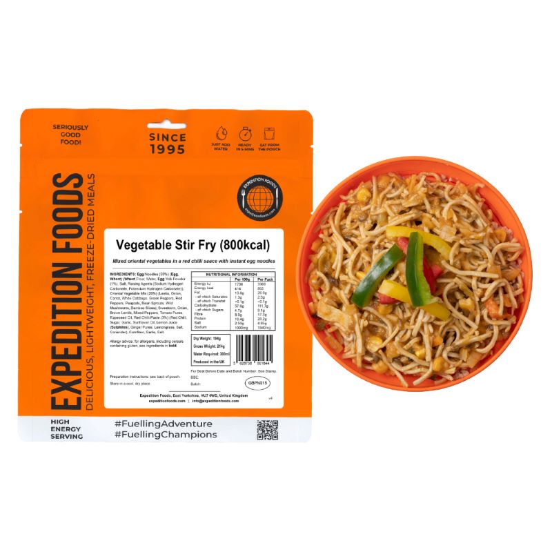 Expedition Foods Vegetable Stir Fry (High Energy)