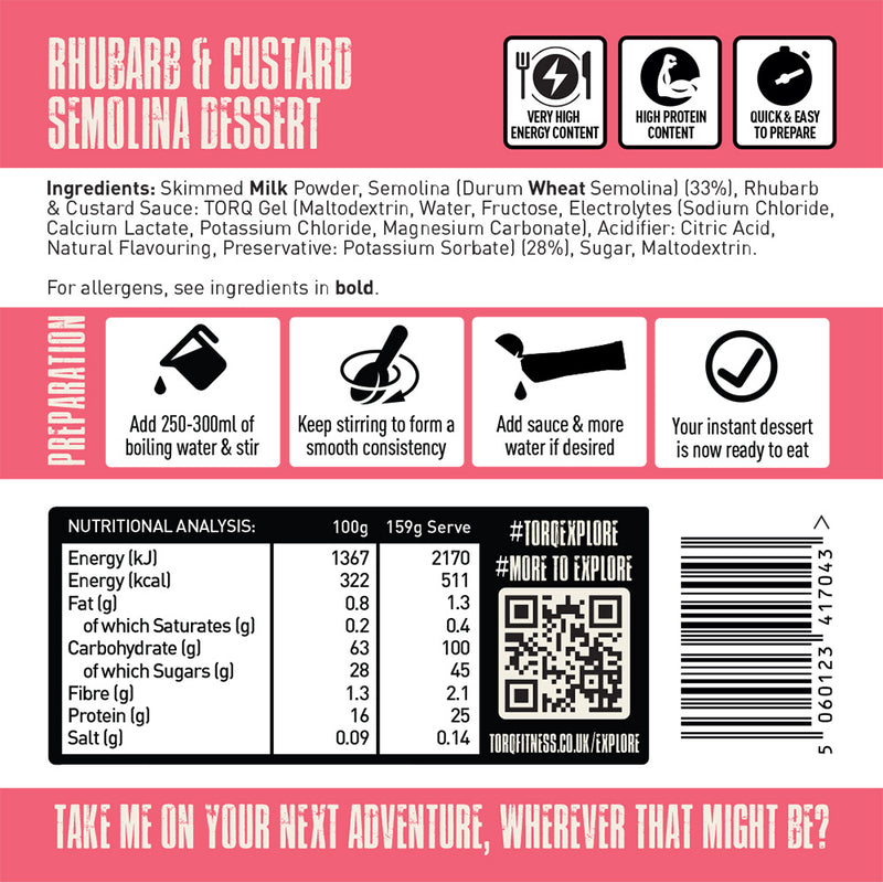 TORQ Explore Dessert - Supercharged Rhubarb & Custard