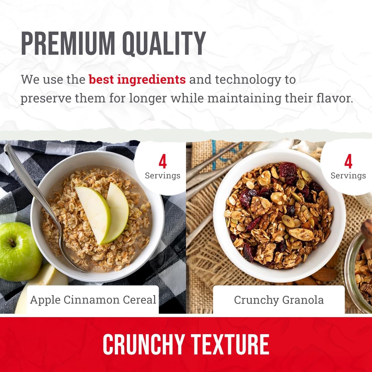 ReadyWise Freeze-Dried Emergency Food Dry Bag - 28 Servings