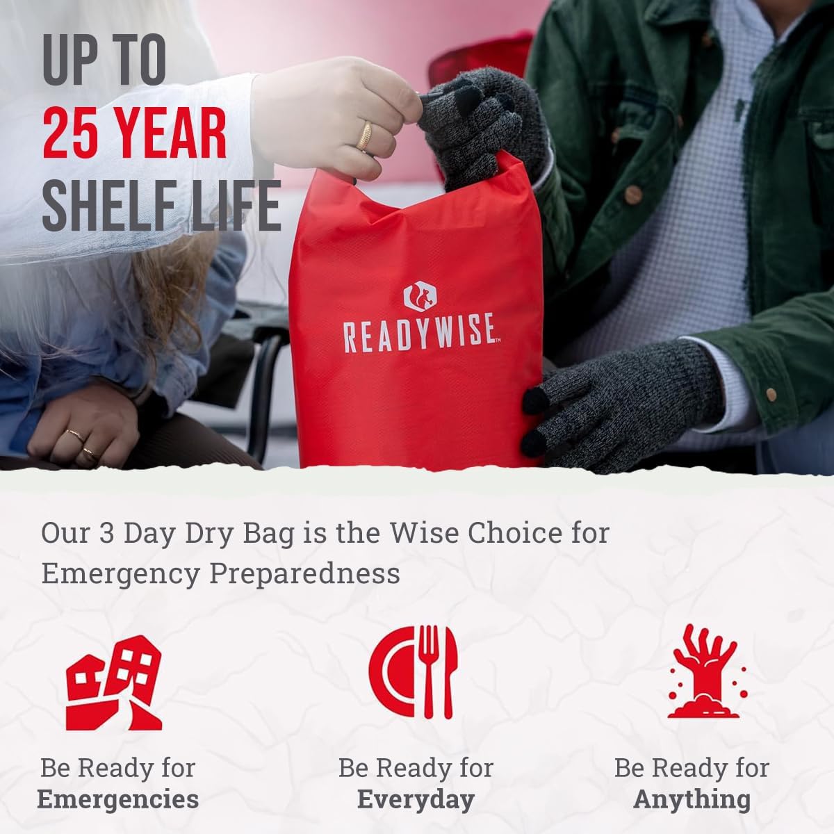 ReadyWise Freeze-Dried Emergency Food Dry Bag - 28 Servings