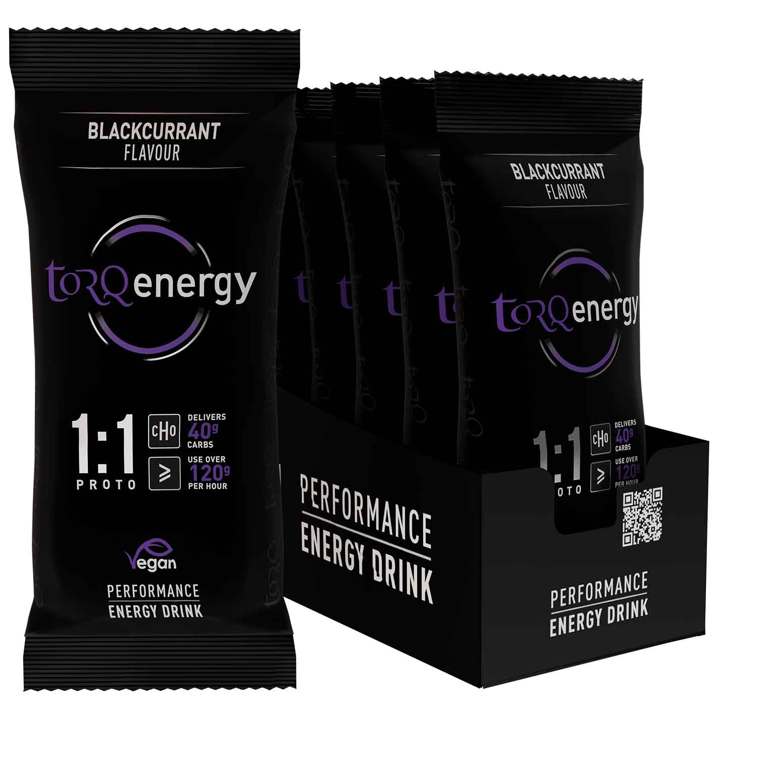Torq 1:1 Blackcurrant Single Serve Sachet Proto Energy (Box of 12)
