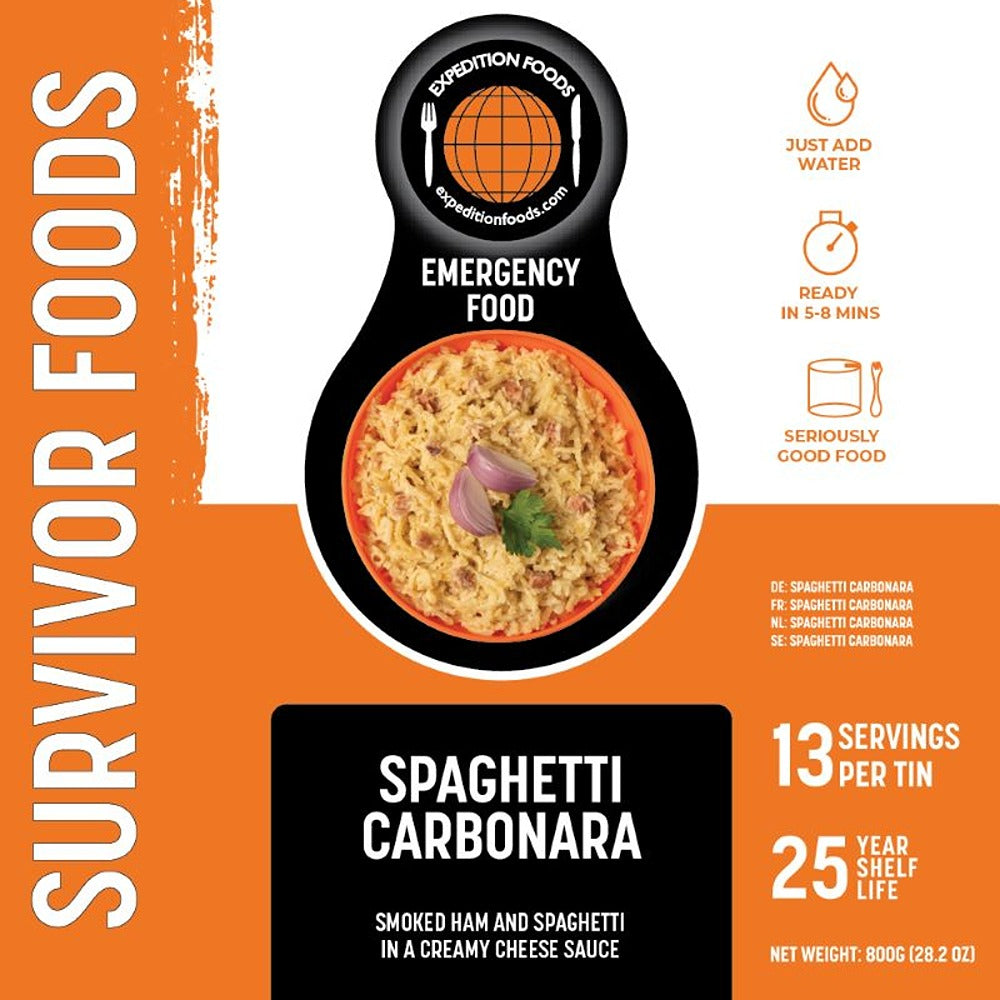 Expedition Foods Spaghetti Carbonara (SURVIVOR FOODS RANGE)