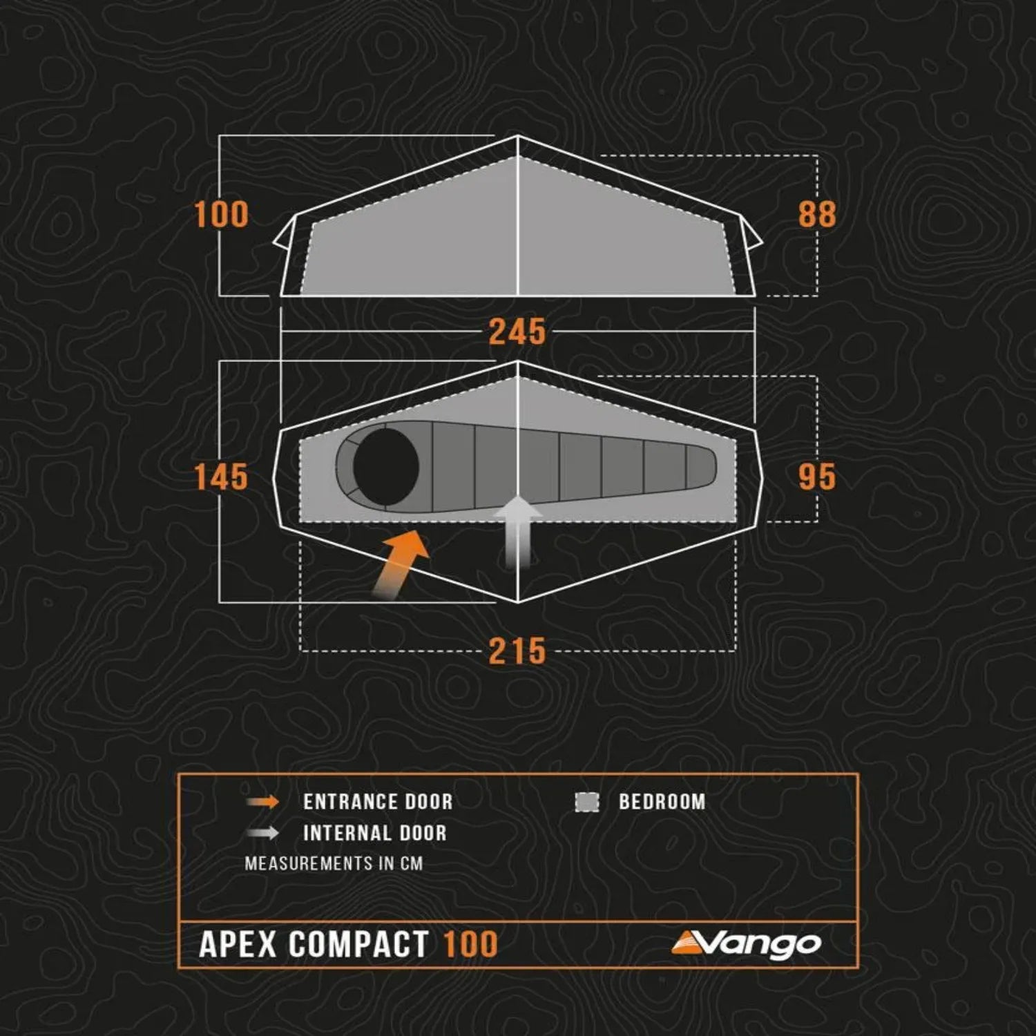 Vango Apex Compact 100 Forest Green Tent