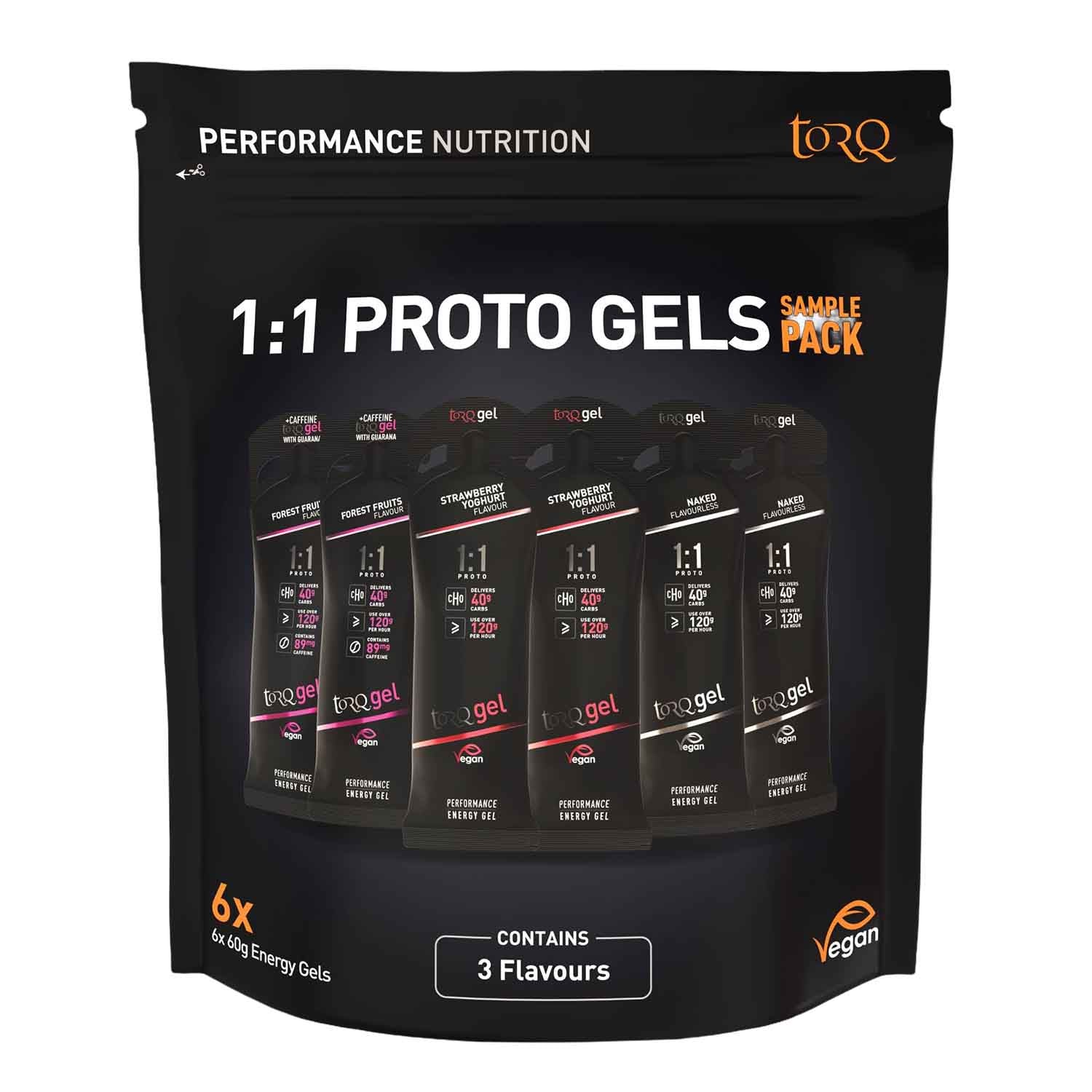 Torq 1:1 Sample Pack Proto Energy Gel (6-Gel Pack)