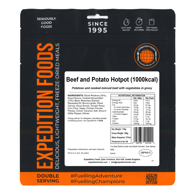 Expedition Foods Beef and Potato Hotpot (1000Kcal)