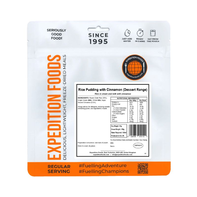 Expedition Foods Rice Pudding & Cinnamon