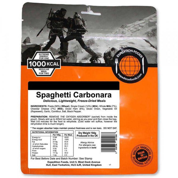 Expedition Foods Spaghetti Carbonara (1000Kcal)