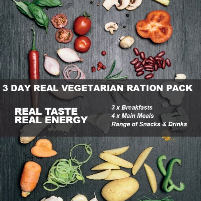 Real Turmat 3 Day Vegetarian Ration Pack