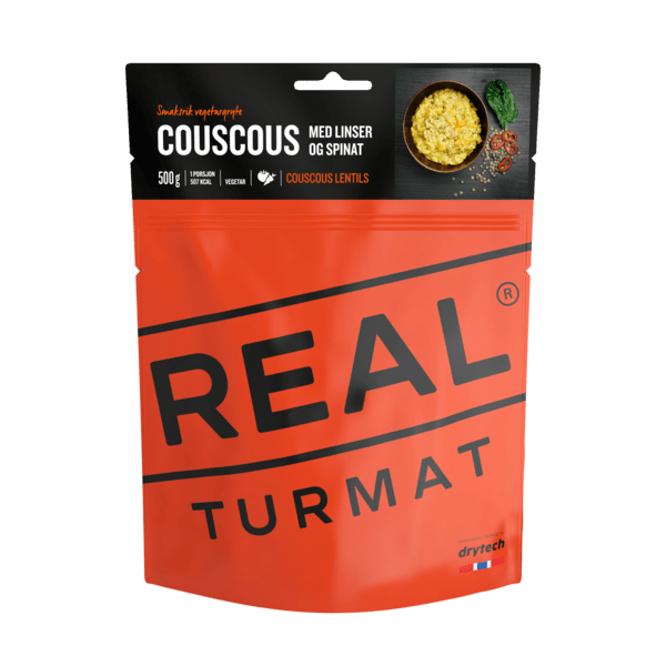 Real Turmat Couscous with Lentils and Spinach