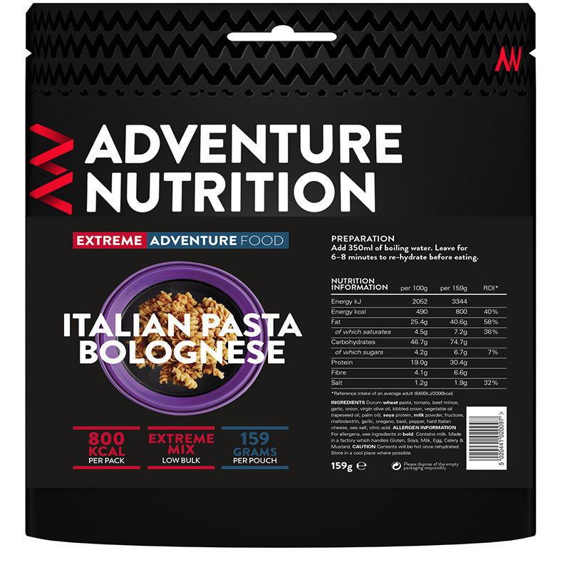 Extreme Adventure Food Italian Pasta Bolognese - 800Kcal