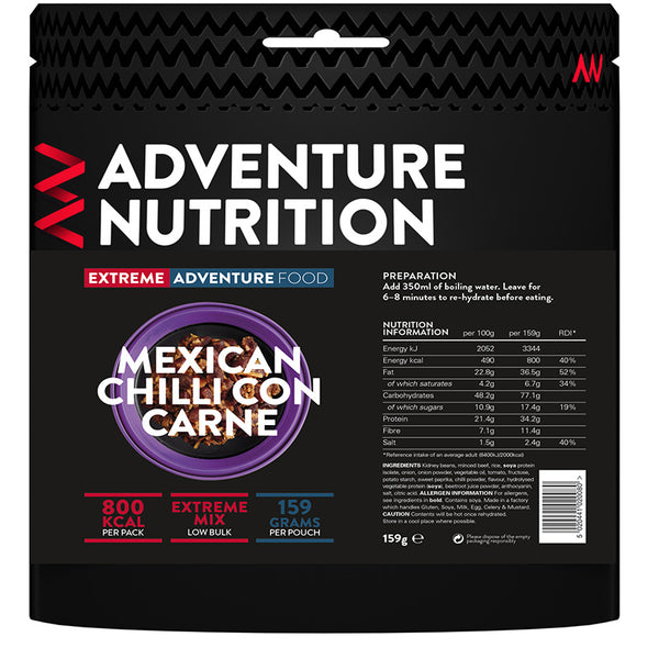 Extreme Adventure Food Mexican Chilli Con Carne - 800Kcal