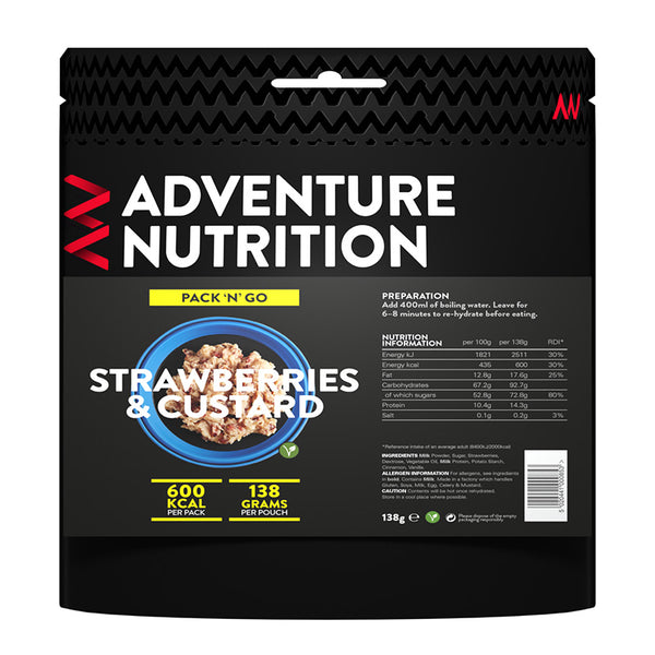 Adventure Nutrition Pack 'N' Go Strawberries and Custard