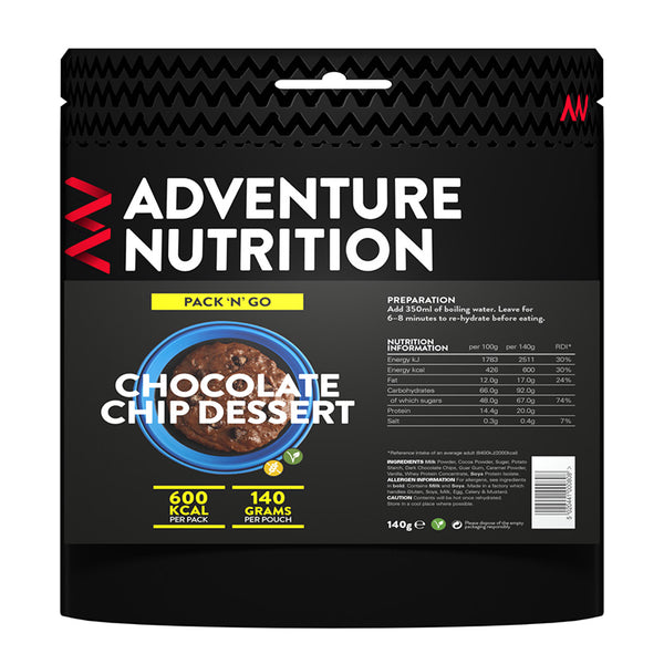 Adventure Nutrition Pack 'N' Go Chocolate Chip Dessert