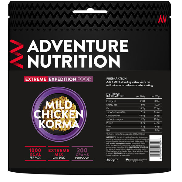 Adventure Nutrition Mild Chicken Korma - 1000 Kcal