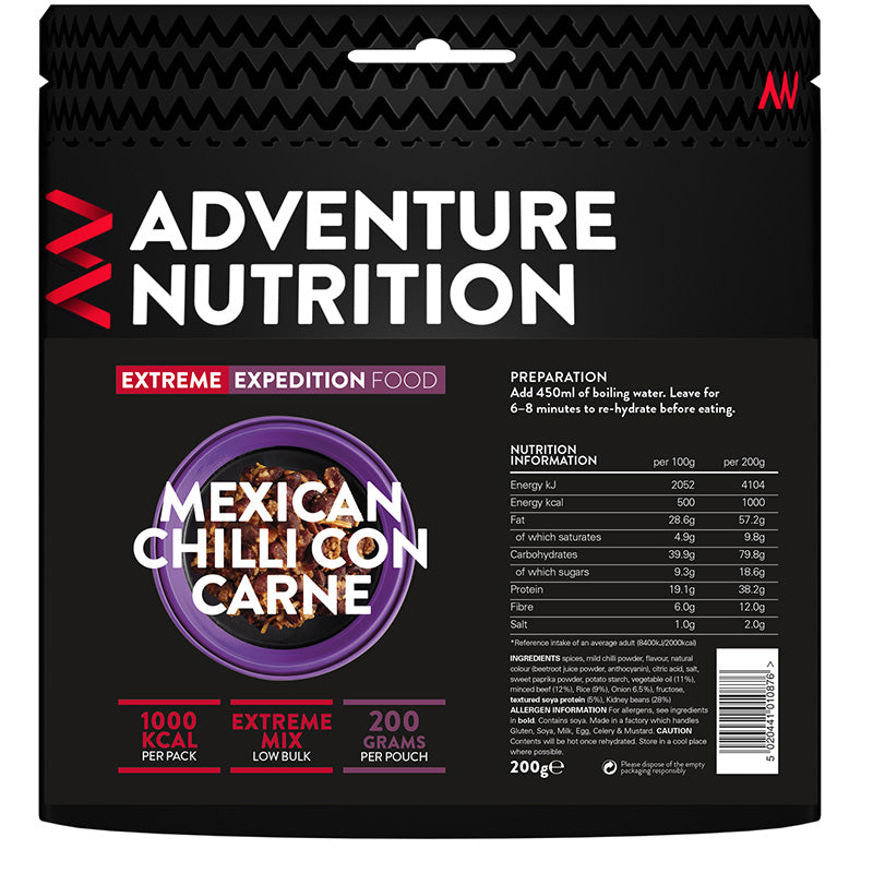 Adventure Nutrition Mexican Chilli Con Carne - 1000 Kcal