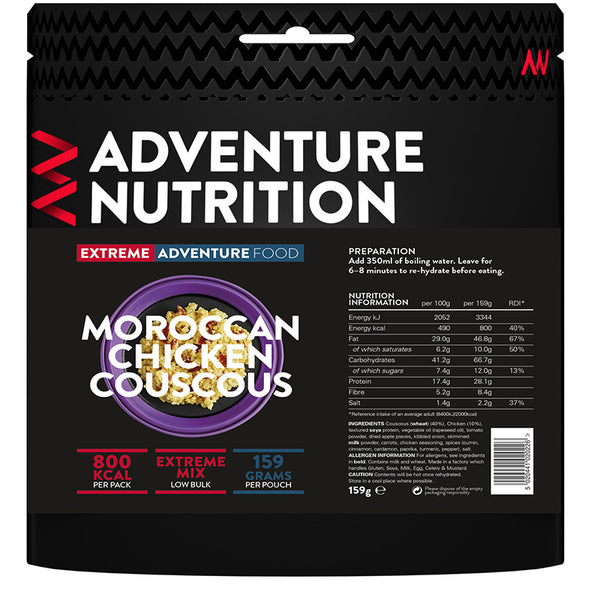Extreme Adventure Food Moroccan Chicken Couscous - 800 Kcal
