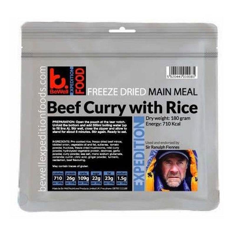 BeWell Expedition Food Beef Curry With Rice