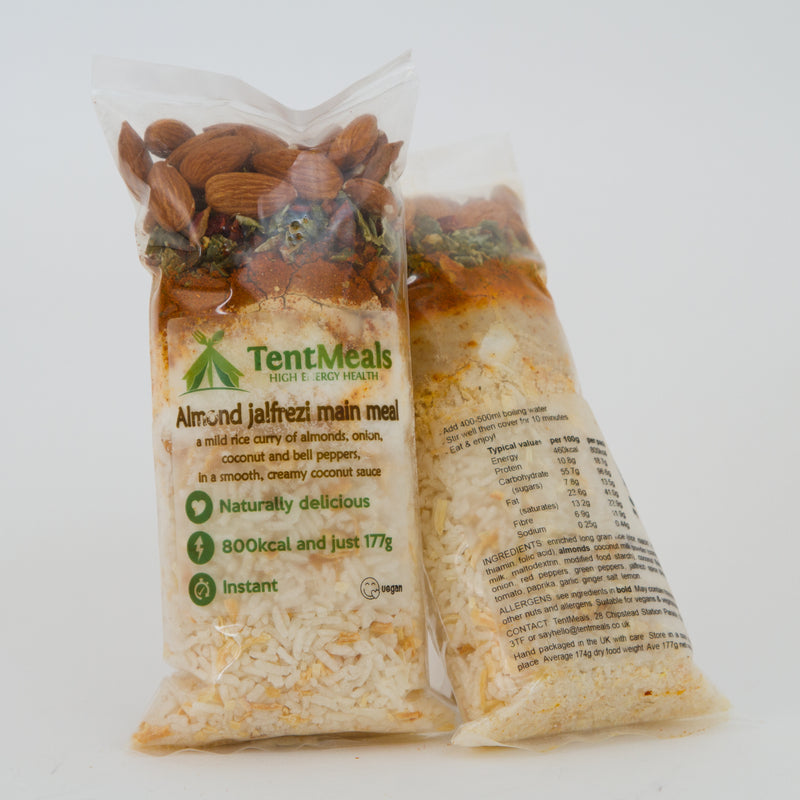 TentMeals Almond Jalfrezi main meal - 800 kcal