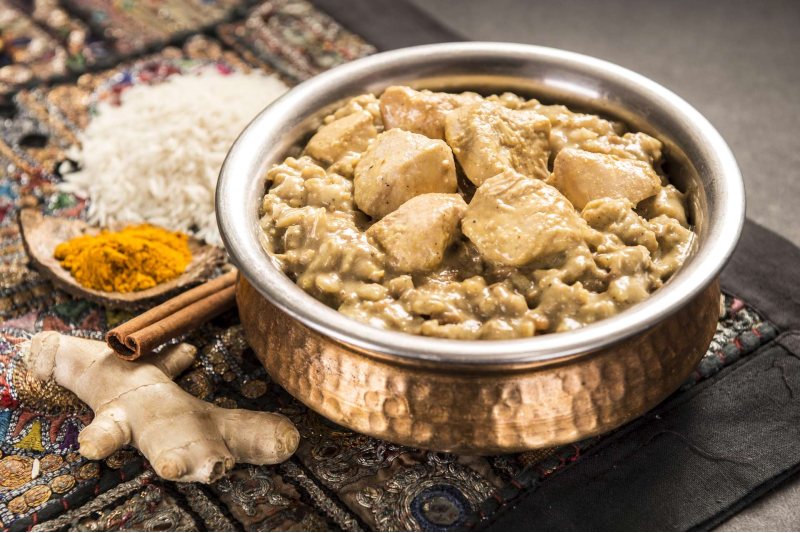 Adventure Menu Chicken Korma with Basmati rice