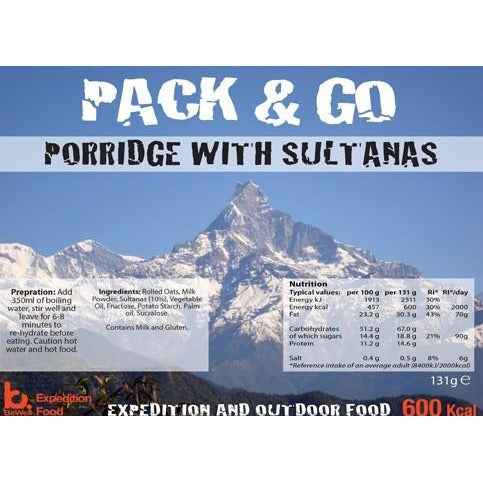 Pack & Go Porridge with Sultanas