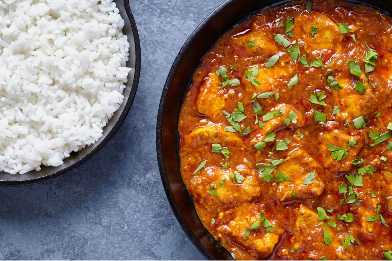 Adventure Menu Chicken Tikka Masala with Basmati Rice