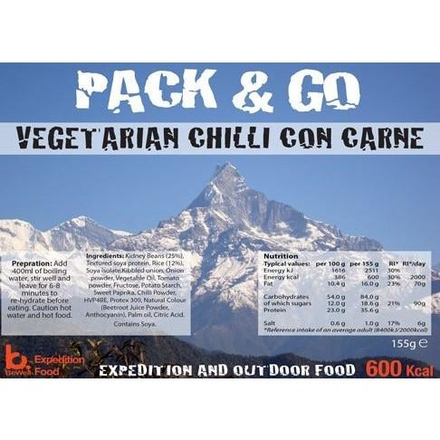 Pack & Go Vegetarian Chilli Con Carne