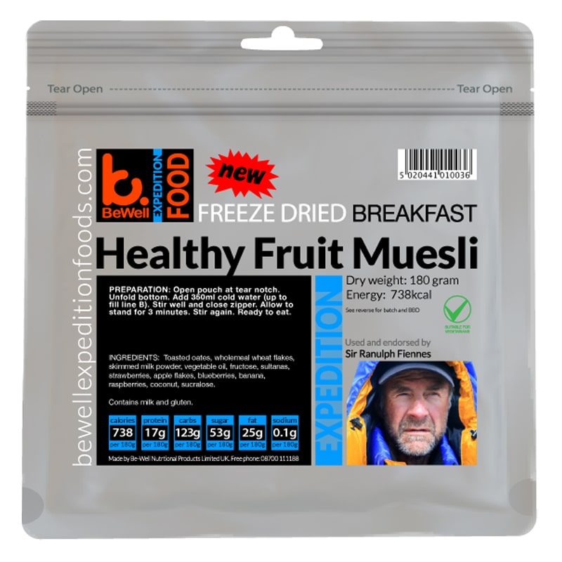BeWell Expedition Food Healthy Fruit Muesli