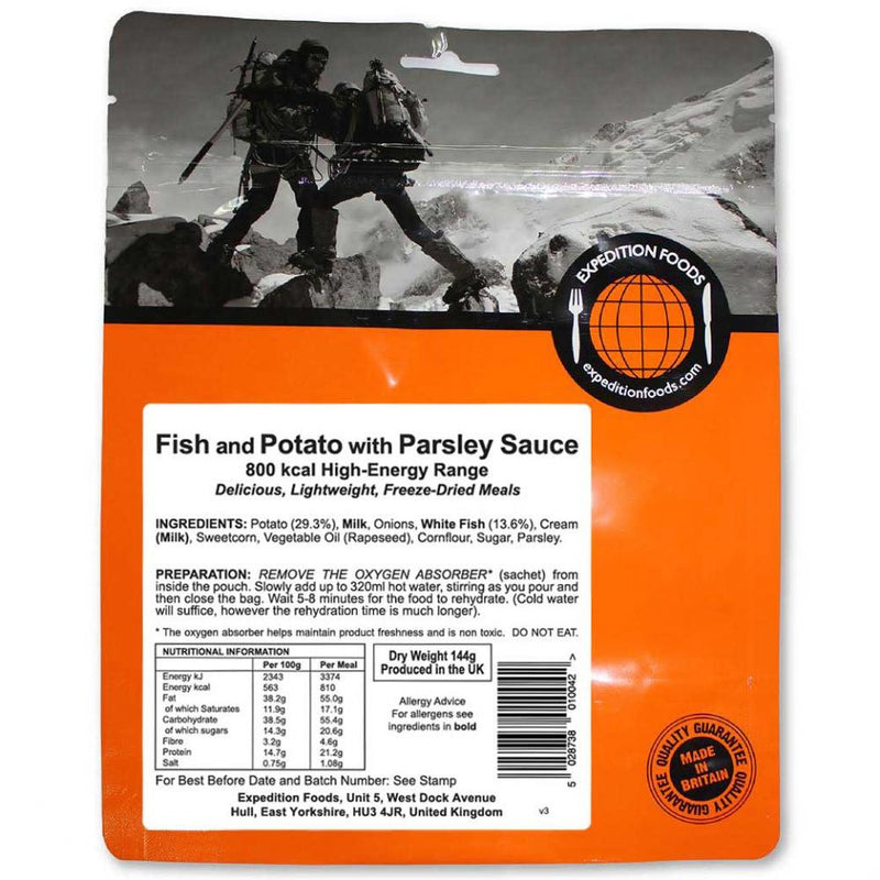 Expedition Foods Fish and Potato with Parsley Sauce (High Energy)