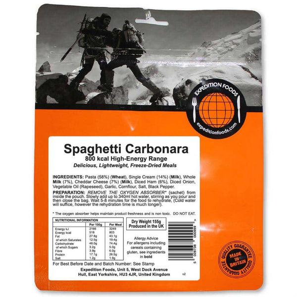 Expedition Foods Spaghetti Carbonara (High Energy)